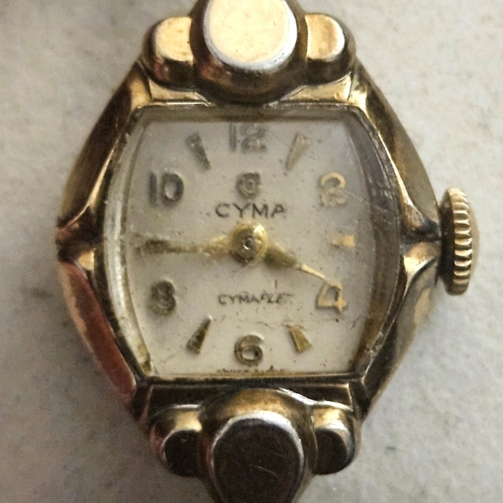 Stunning Vintage Cyma Womens Watch Gold-Tone
